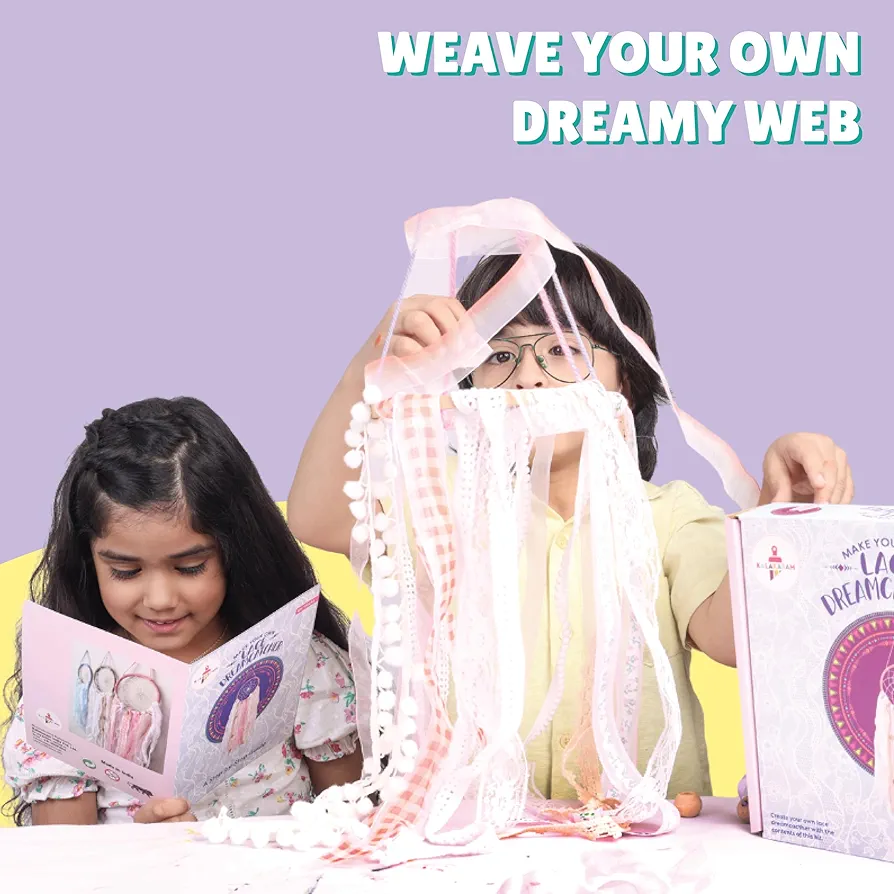 Kalakaram DIY Lace Dream Catcher Making Kit