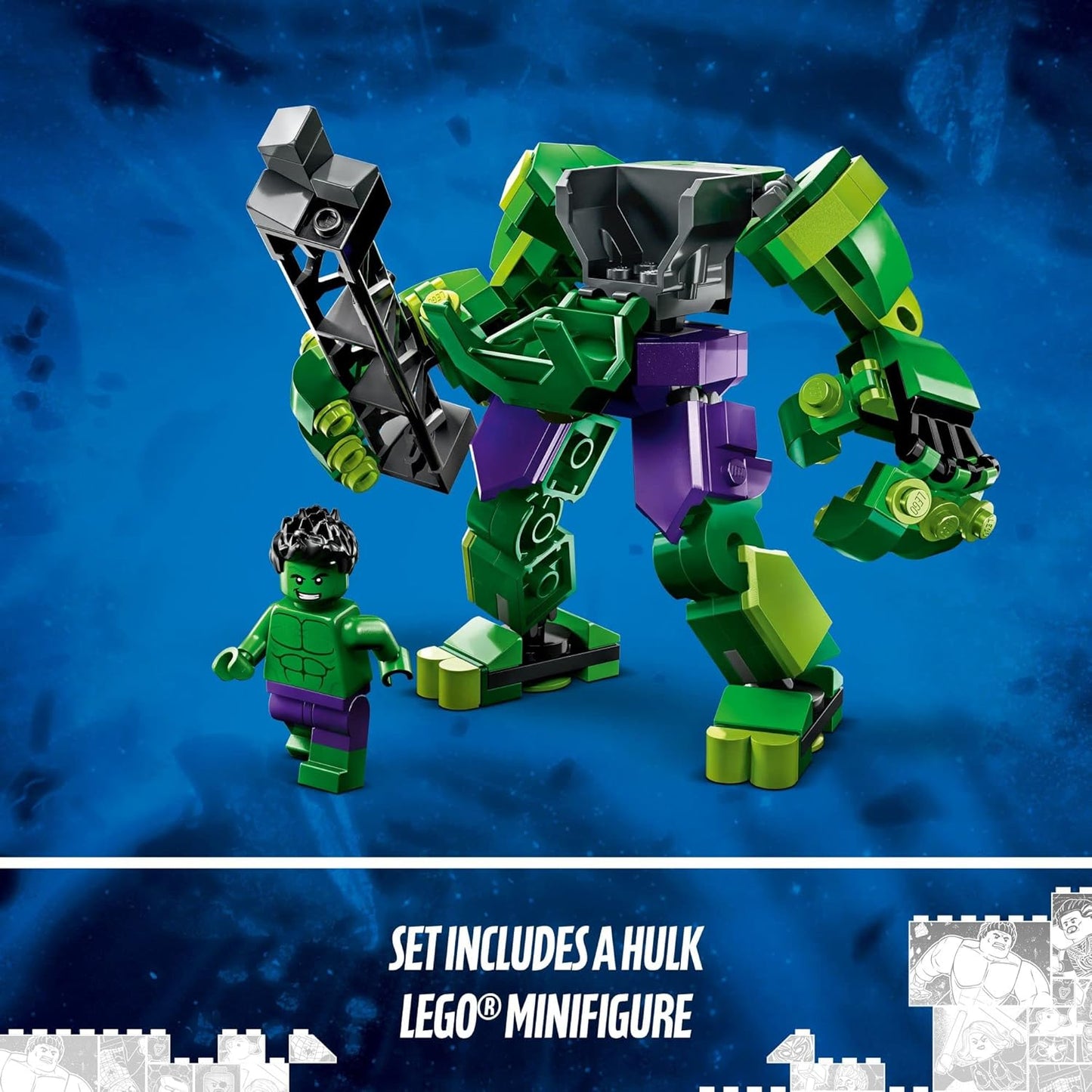 LEGO Marvel Hulk Mech Armour 76241 Building Toy Set (138 Pieces)