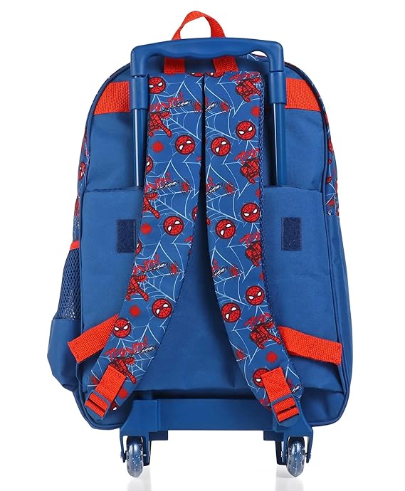 STRIDERS Spider-Man 18 Inch Trolley School Bag Perfect For Durable, and Comfortable Backpack for Ages 8+ Years