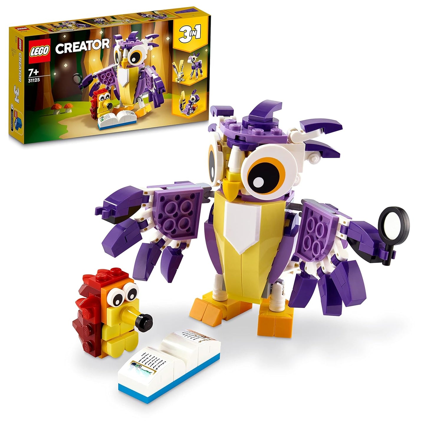 LEGO Creator 3in1 Fantasy Forest Creatures 31125 Building Kit (175 Pcs)