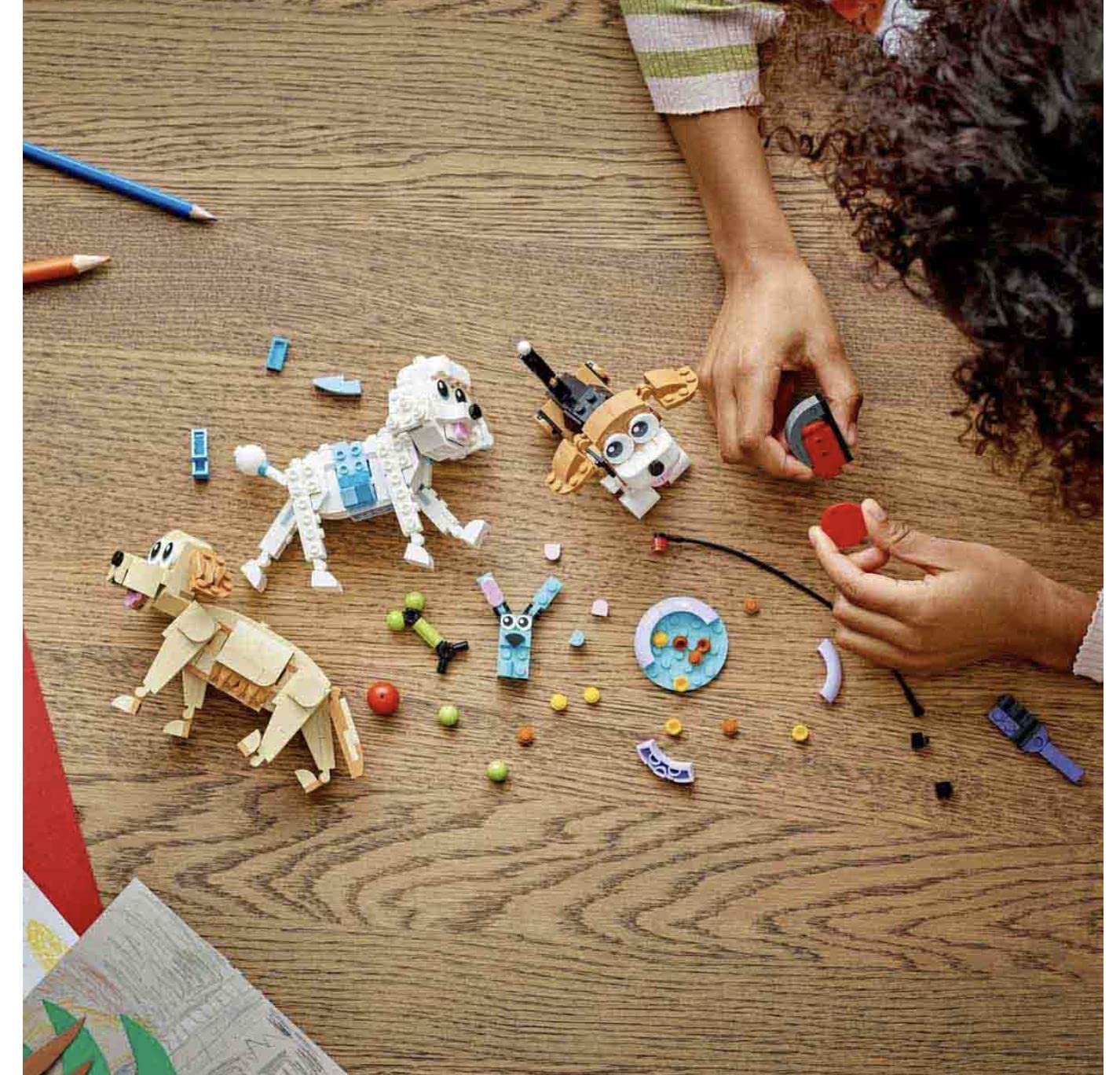 LEGO Creator Adorable Dogs 31137 Building Toy Set (475 Pieces)