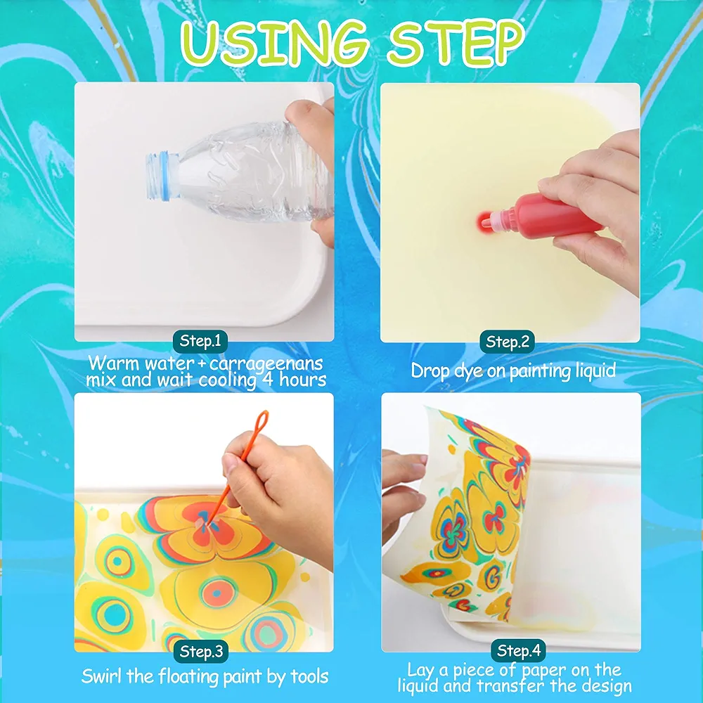 Jar Melo Marbling Paint Kit, 12 Colors