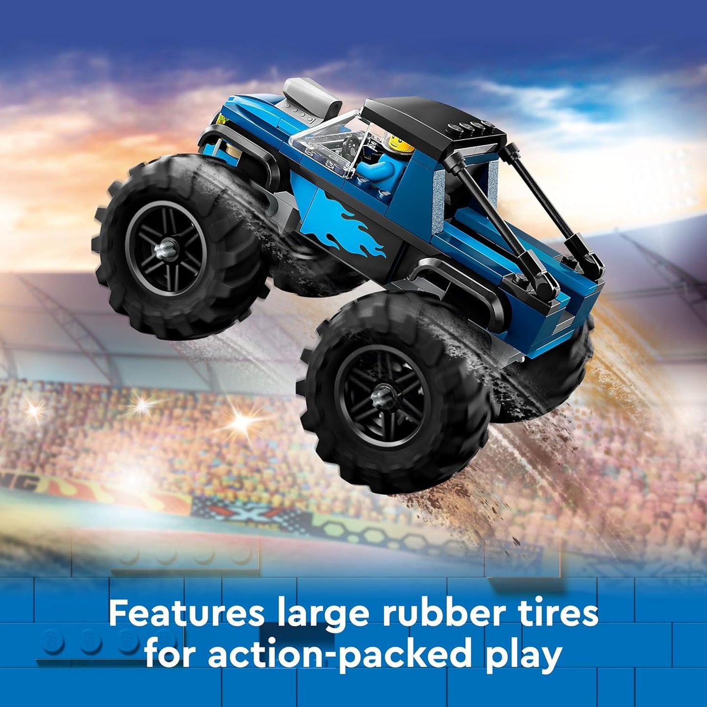 LEGO City Blue Monster Truck Off-Road Toy 60402 (148 Pieces)