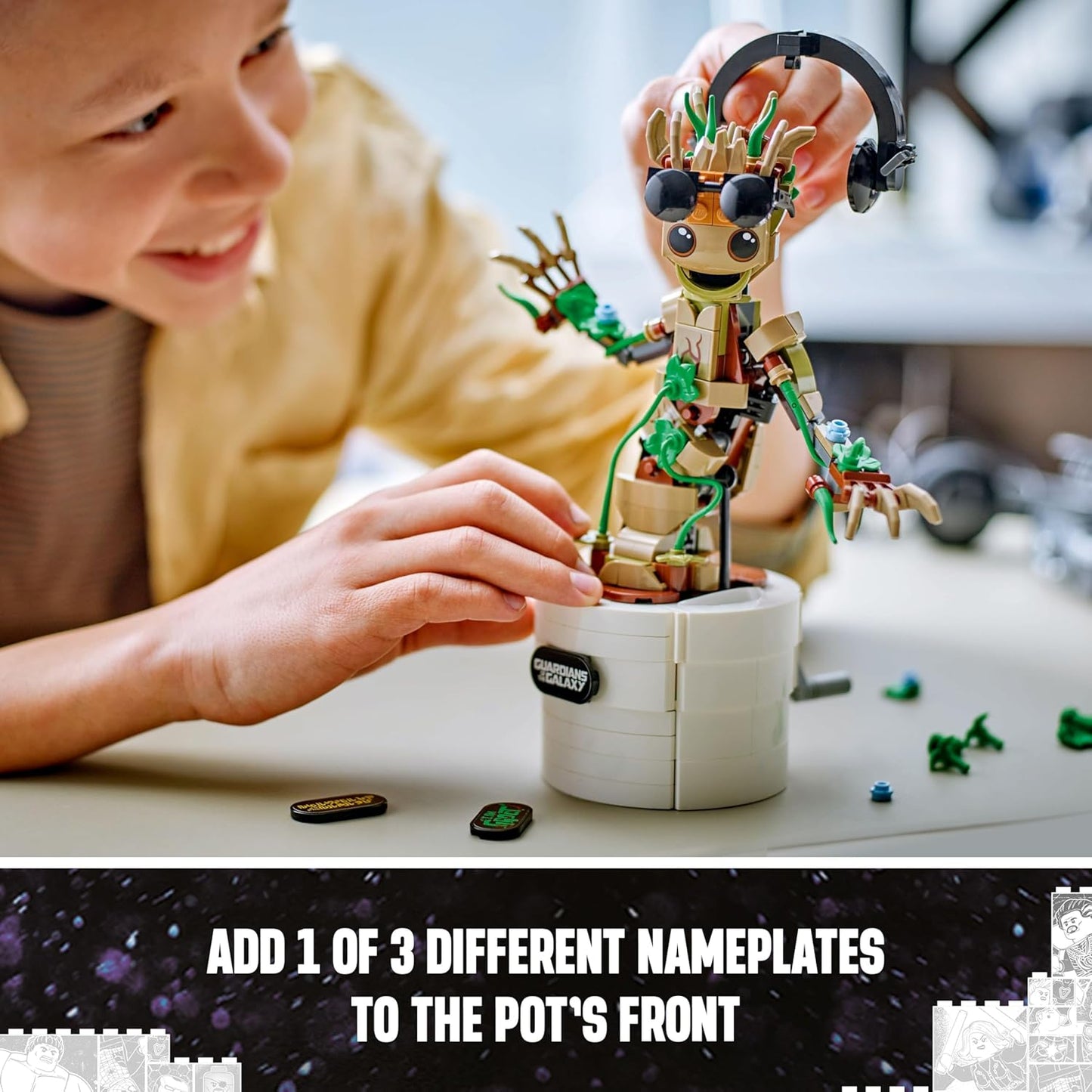 LEGO Marvel Dancing Groot Buildable Animated Toy 76297 Building Blocks Toys for 10+ Gift for Boys and Girls