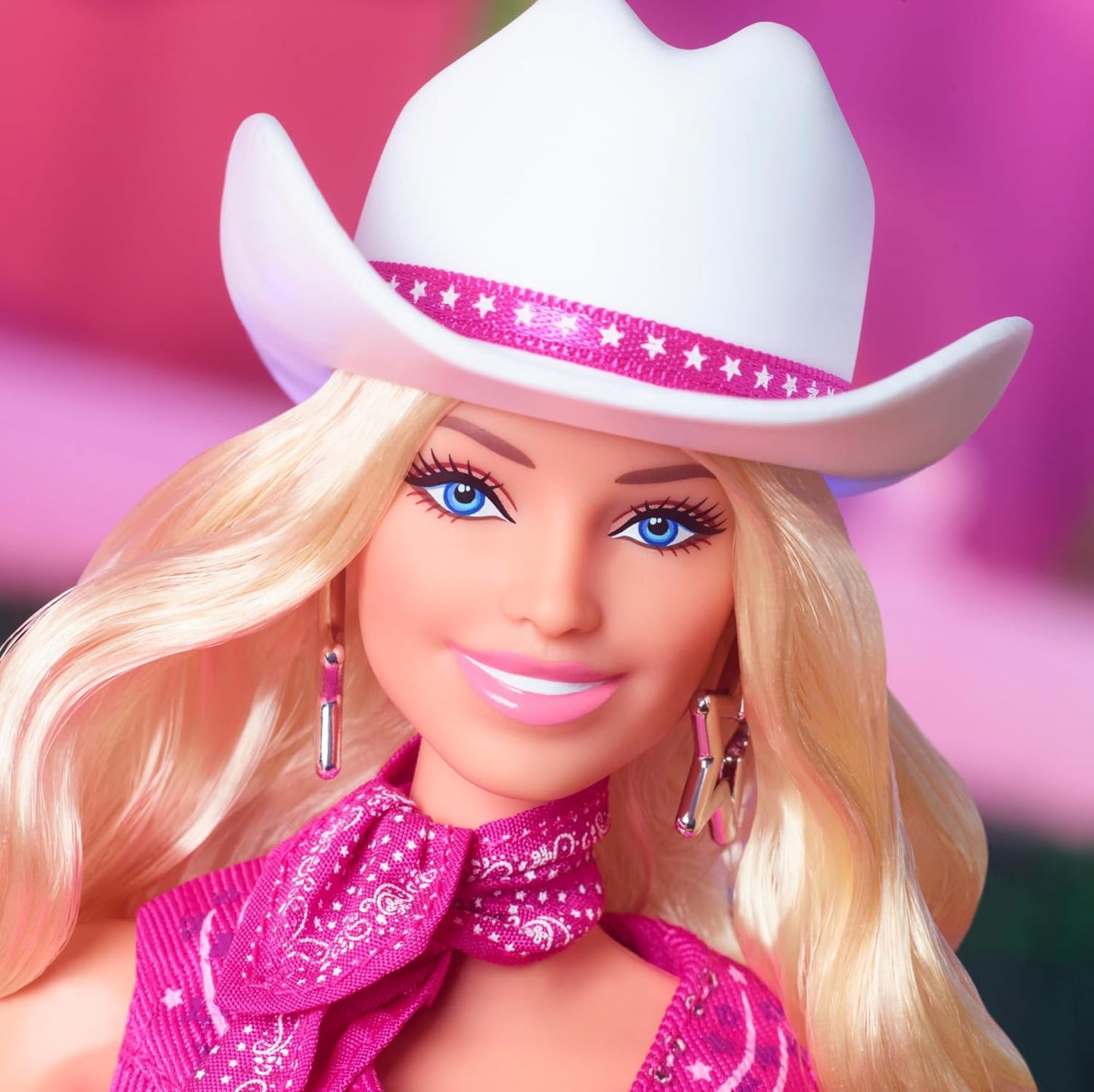 The Movie Doll, Margot Robbie as, Collectible Doll Wearing Pink Western Outfit with Cowboy Hat