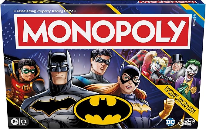 Monopoly Batman Edition Board Game | Monopoly Game for Batman Fans