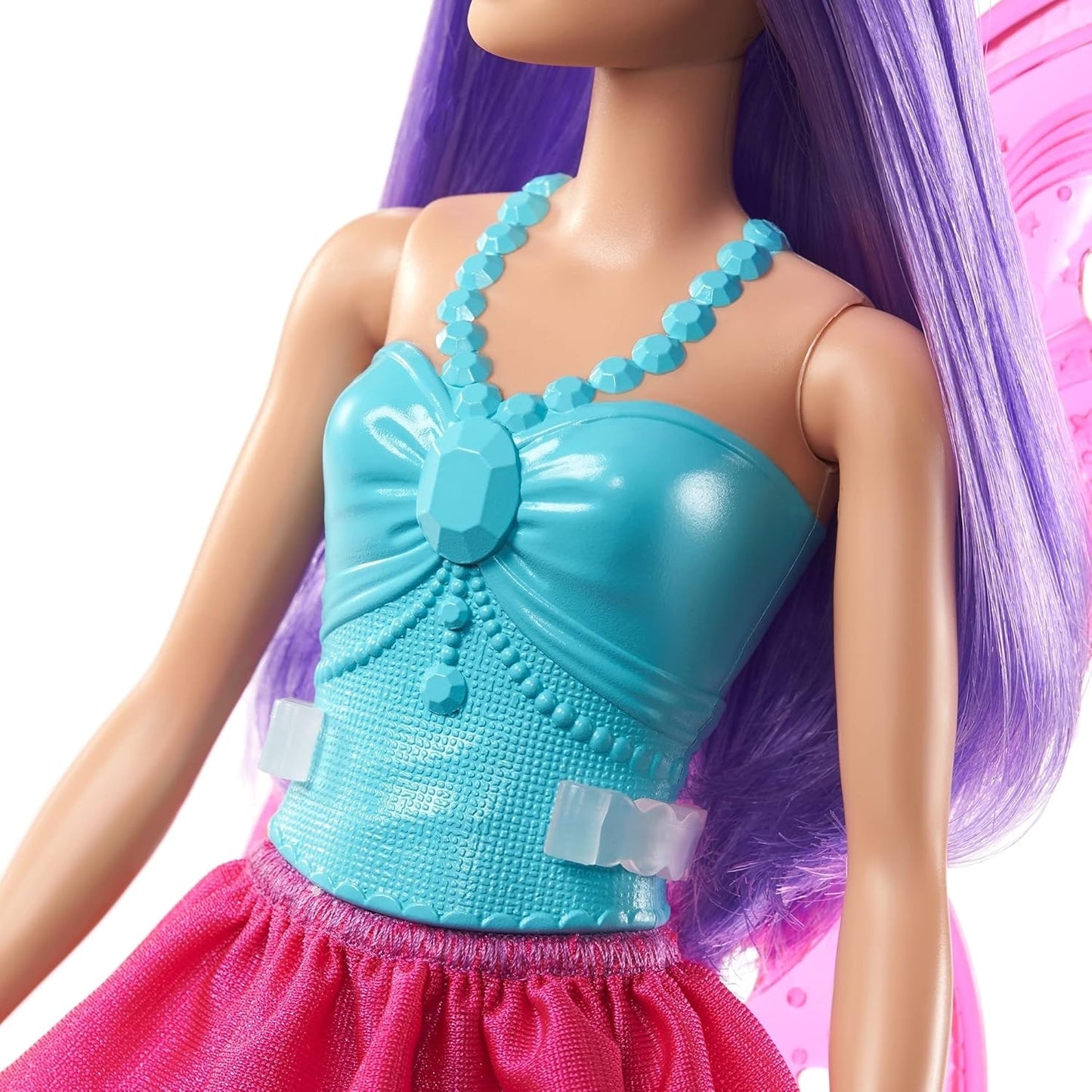 Dreamtopia Fairy Doll (11.5-in, Purple Hair) Wearing Skirt, Clip-On Wings & Tiara