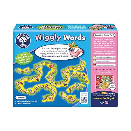 Orchard Toys Wiggly Words Spelling Board Game