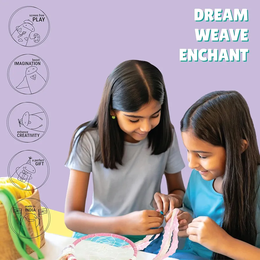 Kalakaram DIY Lace Dream Catcher Making Kit
