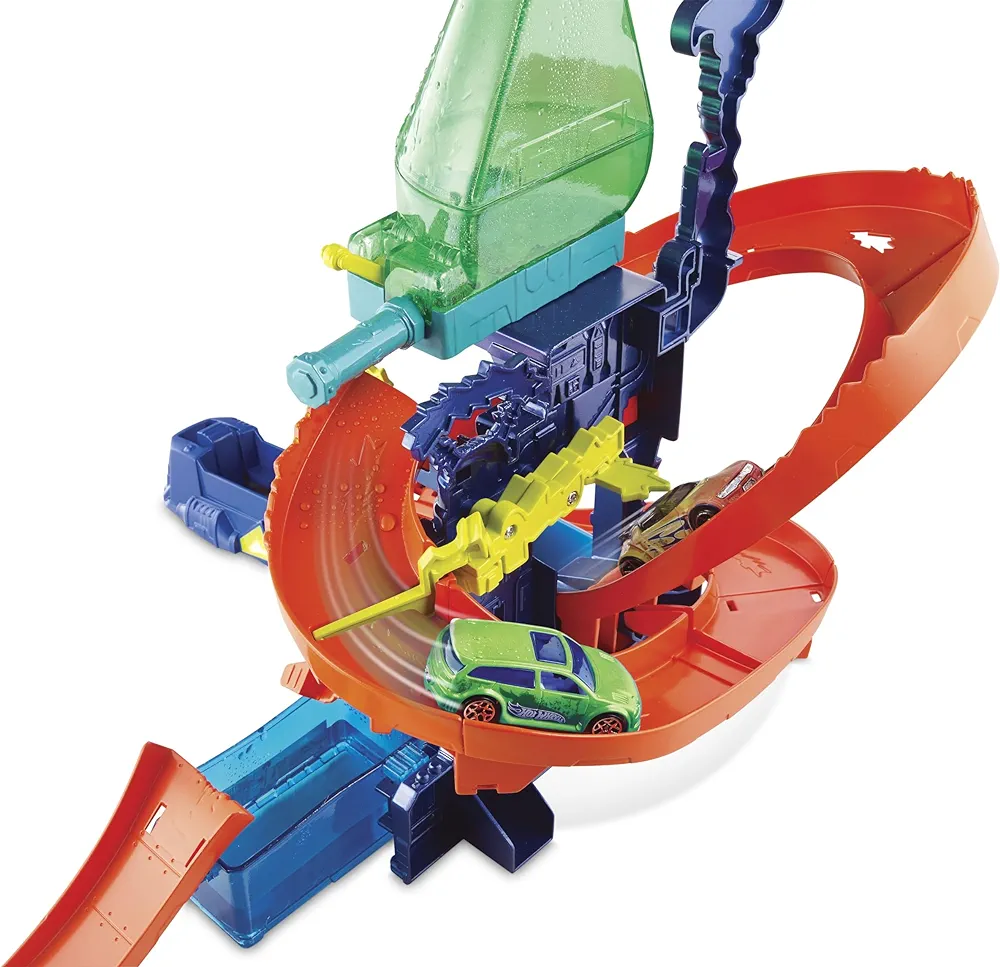 Hot Wheels Metal Shifters Color Splash Science Lab Playset
