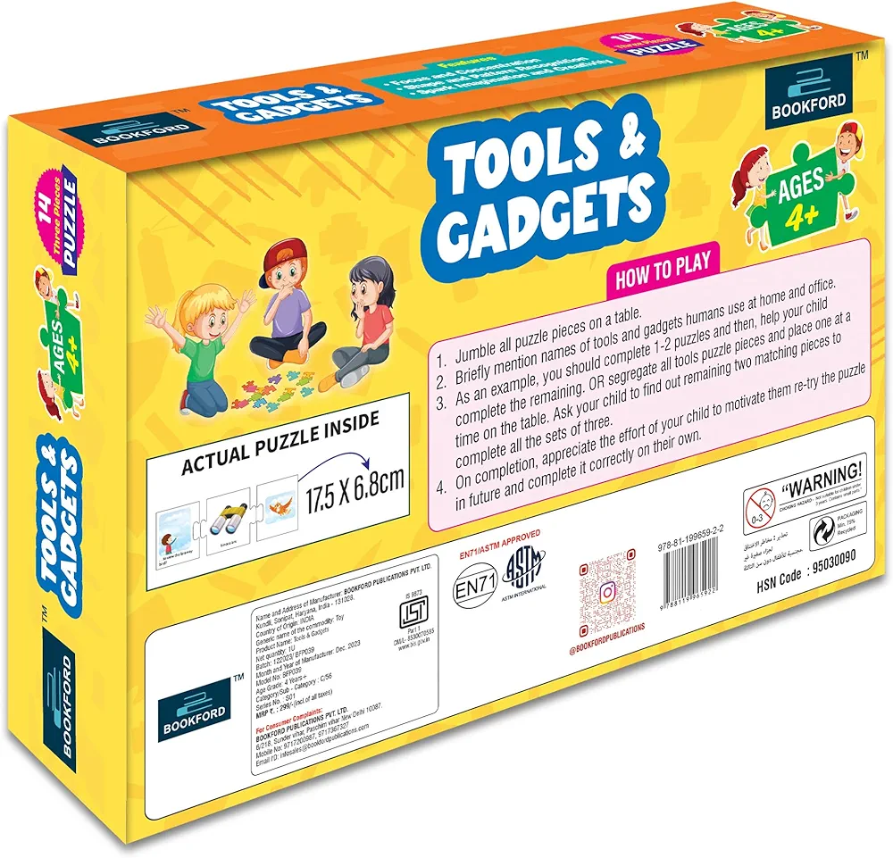 BOOKFORD Tools and Gadgets Jigsaw Puzzles