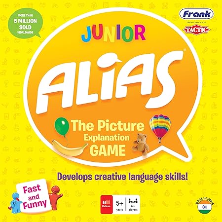 Frank Junior Alias Board Game – Fun and Engaging Family Board Game – Picture and Word Guessing Board Game for Kids with 300 Cards – English Word Game for Language Development