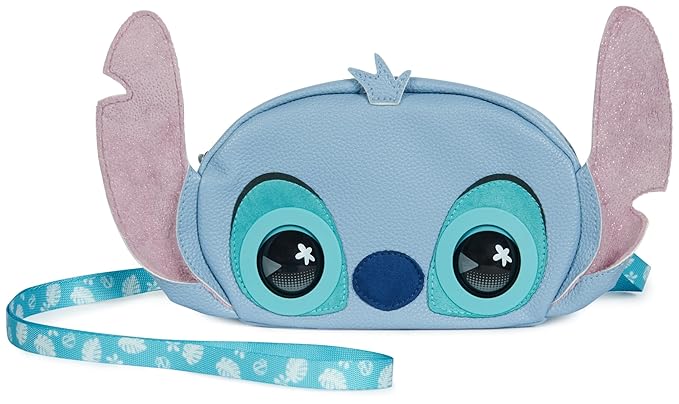 Purse Pets, Disney Stitch Interactive Pet Toy and Shoulder Bag with Over 30 Sounds and Reactions, Cross-Body Bag, Kids’ Toys for Girls