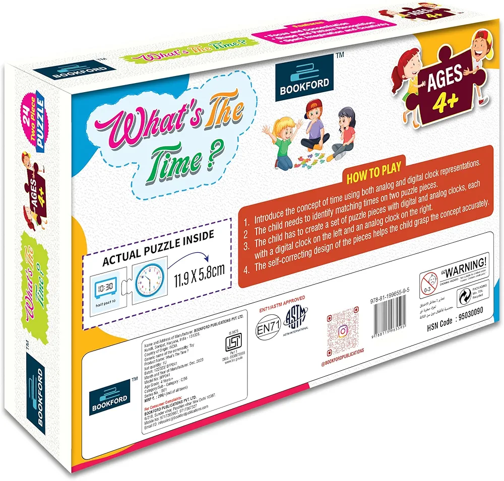 BOOKFORD Whats The TIME Jigsaw Puzzles