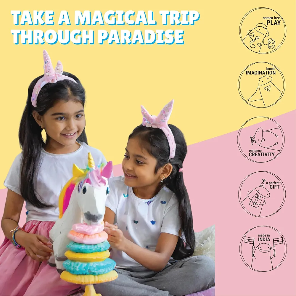 Kalakaram DIY Wonderland Unicorn Art & Craft Kit, Birthday Gift Craft Box