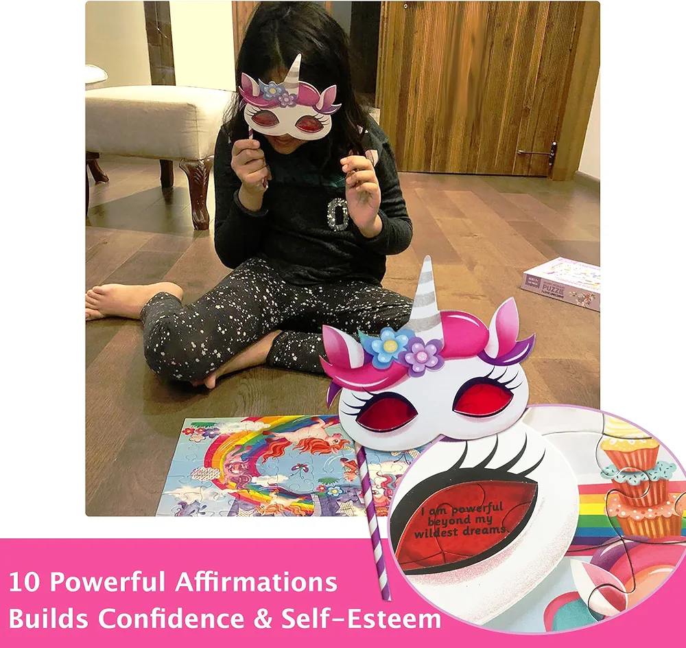 Chalk and Chuckles I Love Unicorns 100 Piece Jigsaw Puzzle