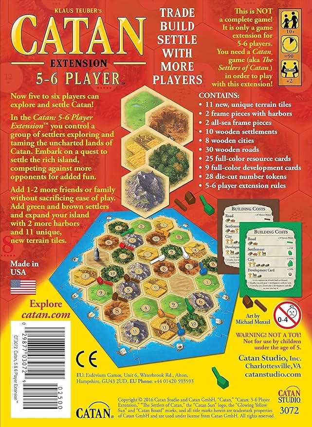 CATAN Board Game 5-6 Player Extension