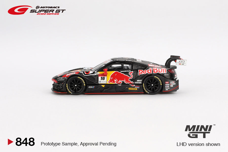 MINI GT Honda NSX-GT "TYPE S" GT500 #16 "Red Bull MOTUL MUGEN NSX-GT " TEAM Red Bull MUGEN 2022 SUPER GT SERIES