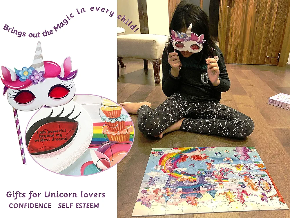 Chalk and Chuckles I Love Unicorns 100 Piece Jigsaw Puzzle