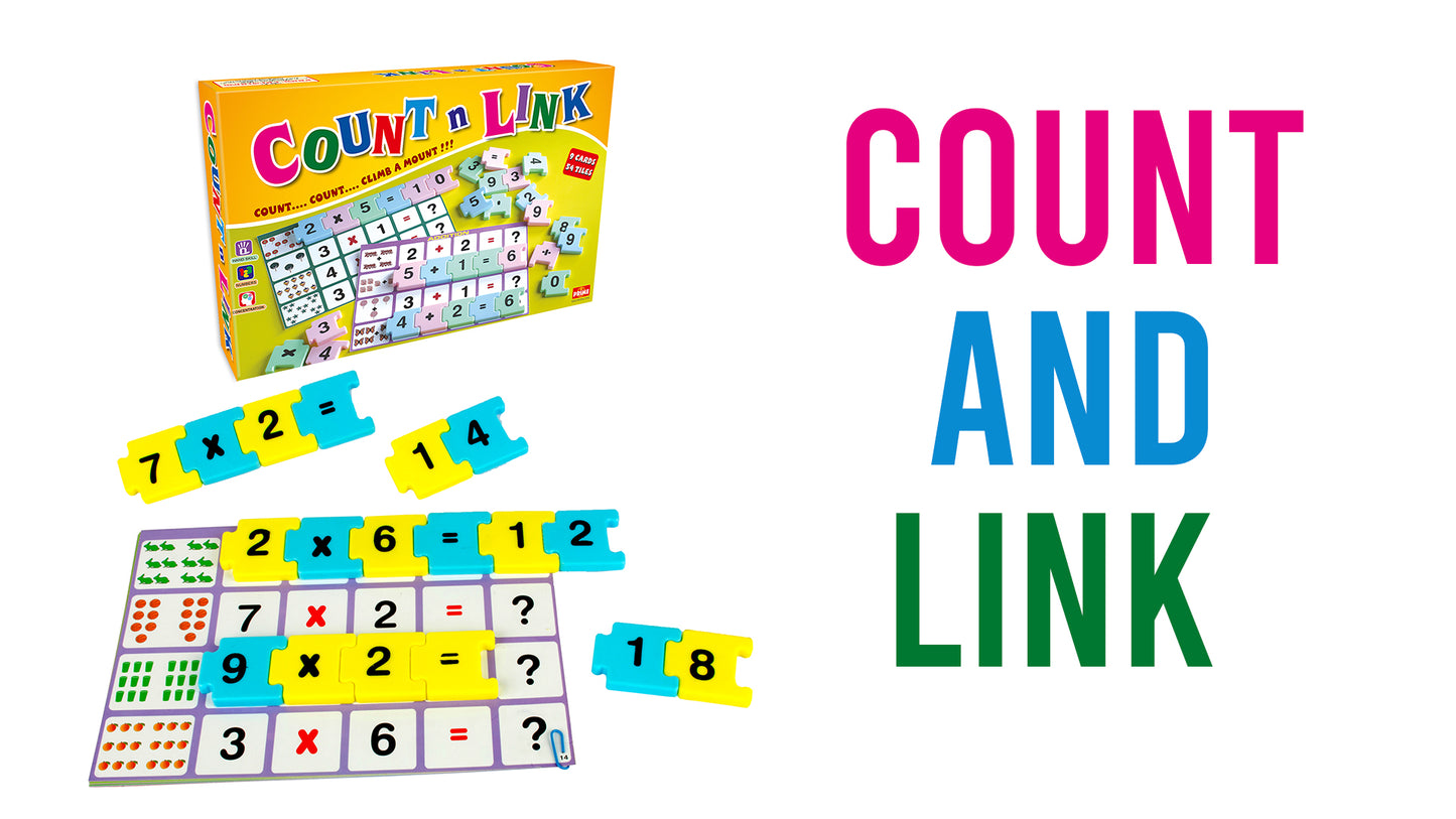 Prime Count and Link Mathemathics Linking Game