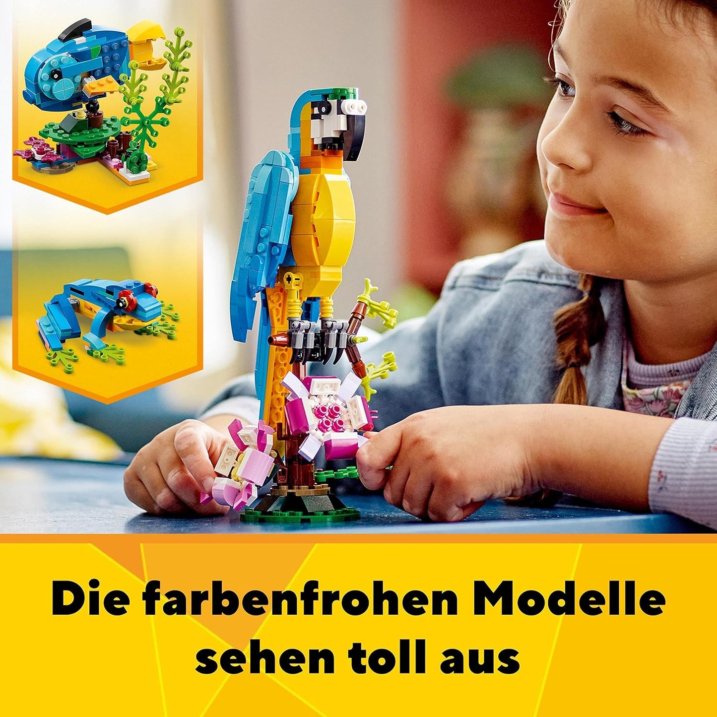 LEGO Creator Exotic Parrot 31136 Building Toy Set (253 Pieces)