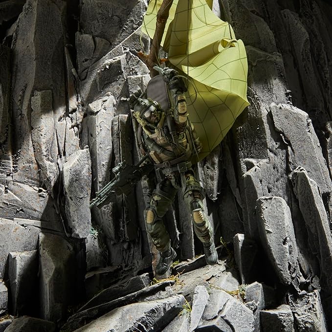G.I. Joe Classified Series 60th Anniversary Action Pilot - Halo (High Altitude Low Opening) Jumper, 6 Inch Action Figure with Parachute & 18 Accessories