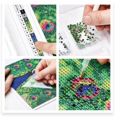 Crystal Creations: Proud Peacock