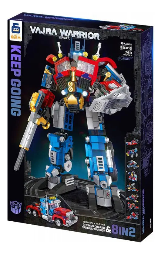 Transformers Blocks Optimus Prime Warrior Keep Bb305 725 Pieces ( 8IN2 )