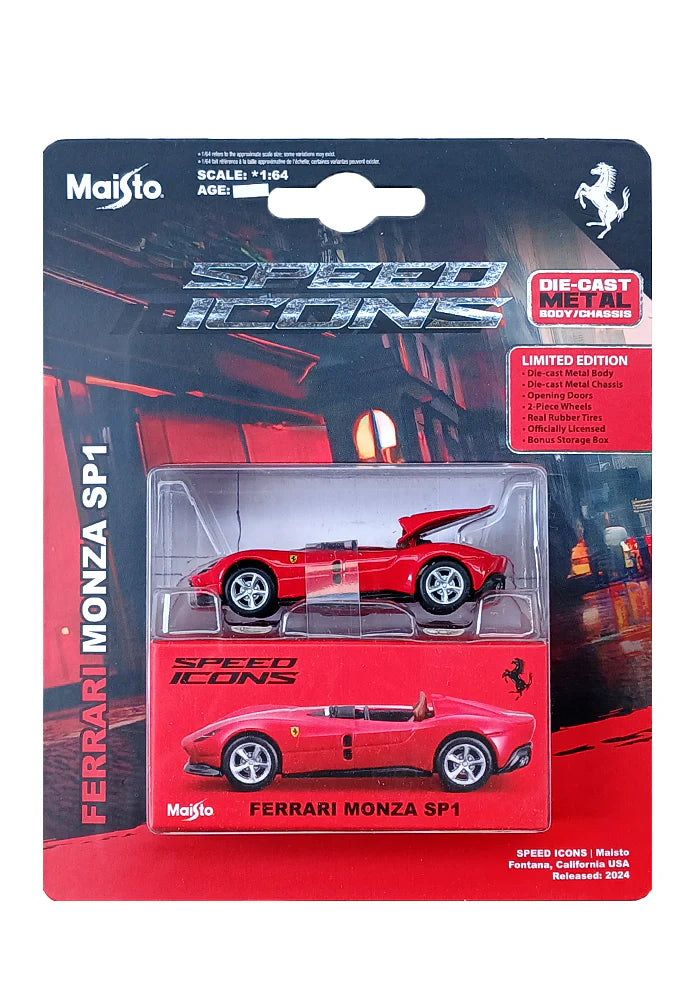 Maisto Speed Icon Ferrari Monza SP1 1:64 Scale Limited Edtio