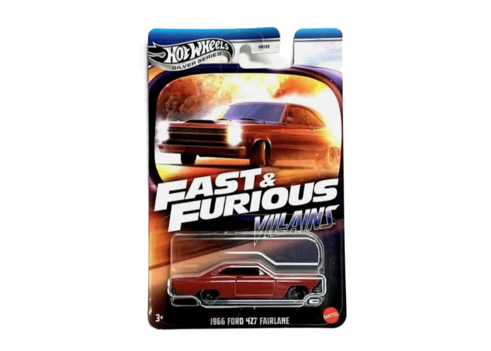 HOT WHEELS FAST & FURIOUS SILVER SERIES Villains 1966 FORD 427 FAIRLANE