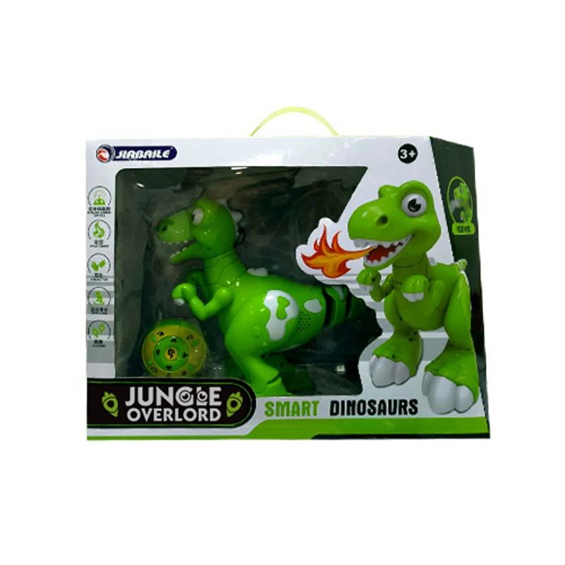 Electronic Dinosaur Toy Dancing Walking Turning Around and Spraying Mist RC Robot Dinosaur for Kids