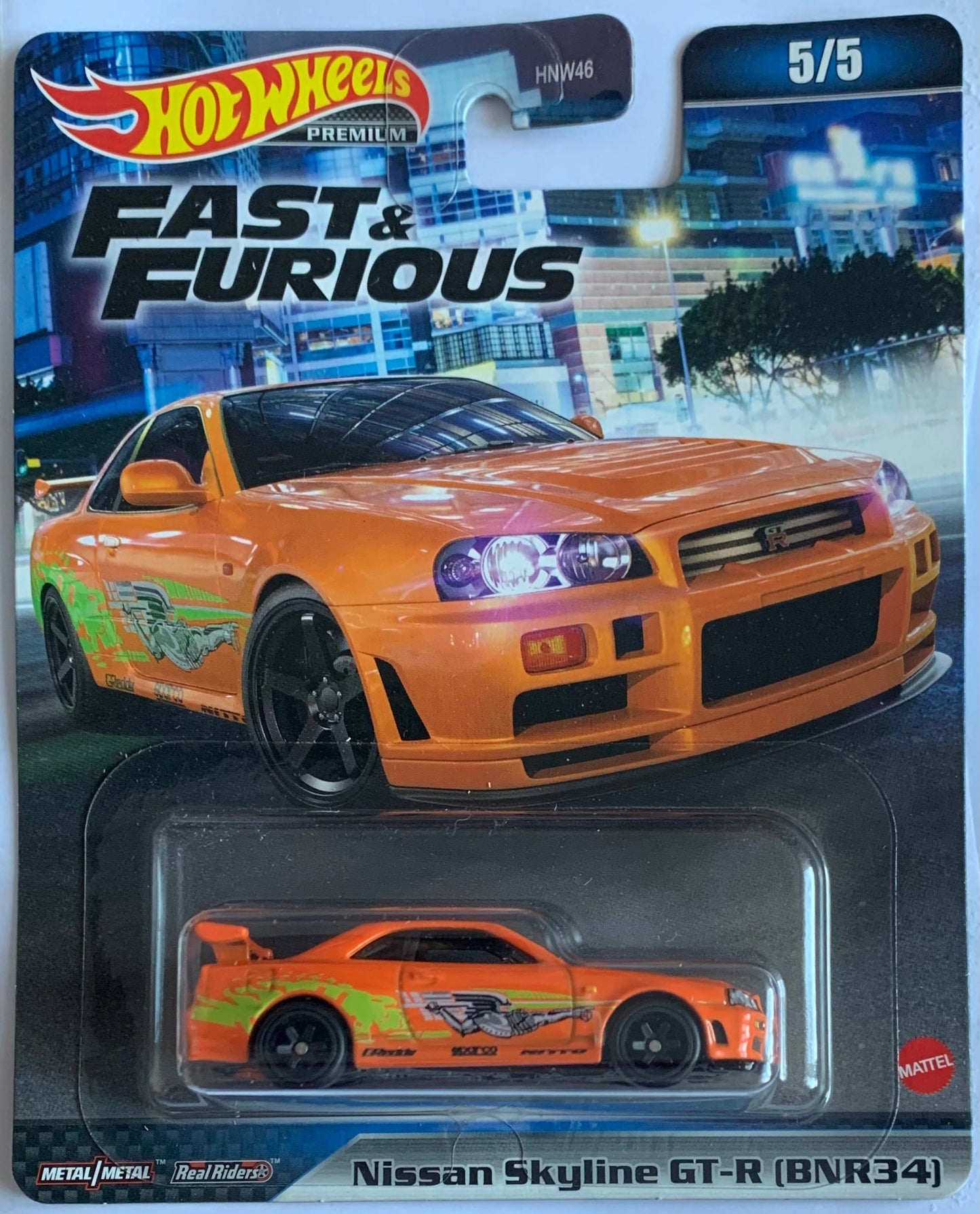Premium Hot Wheels Nissan Skyline GT-R (BNR34)