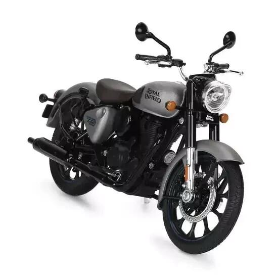 Maisto Royal Enfield Classic 350 J1A Matt Dard Gunmetal Grey