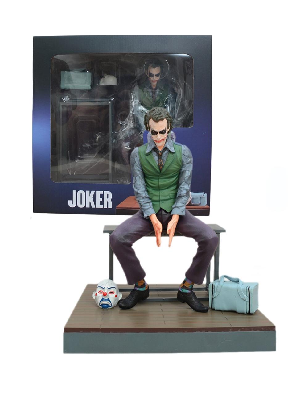 Joker Health Ledger Sitting Figure Desktop Model Ornamnet ( About 26.5cm High)