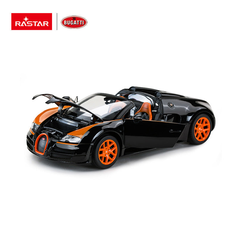 Rastar 43900o 1/18 Bugatti Veyron 16.4 Grand Sport Vitesse 2014 Model Car Black