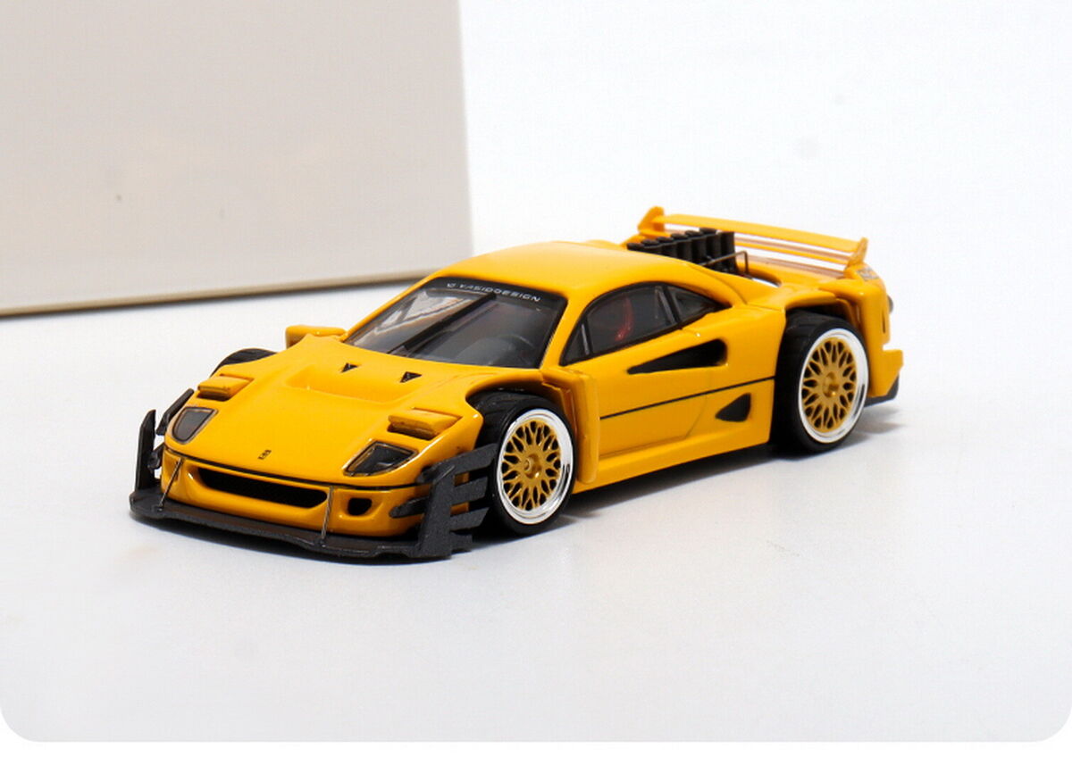 Autobots 1/64 Scale Ferrari F40 Yasid Concept Yellow DieCast Car Model Toy Gift