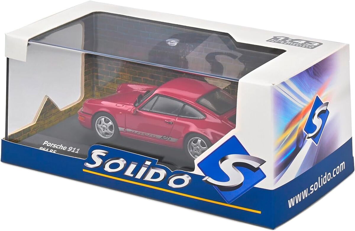 Solido: Porsche 964 RS Red 1992 Die-Cast Scale Model (1:43)