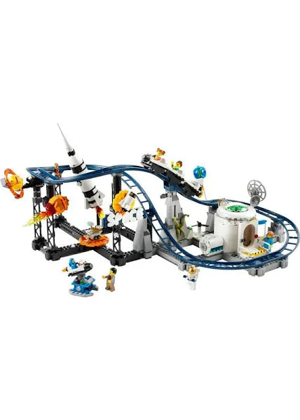 LEGO Creator Space Roller Coaster 31142 Building Toy Set for Ages 9+; A Roller Coaster, Drop Tower and Carousel