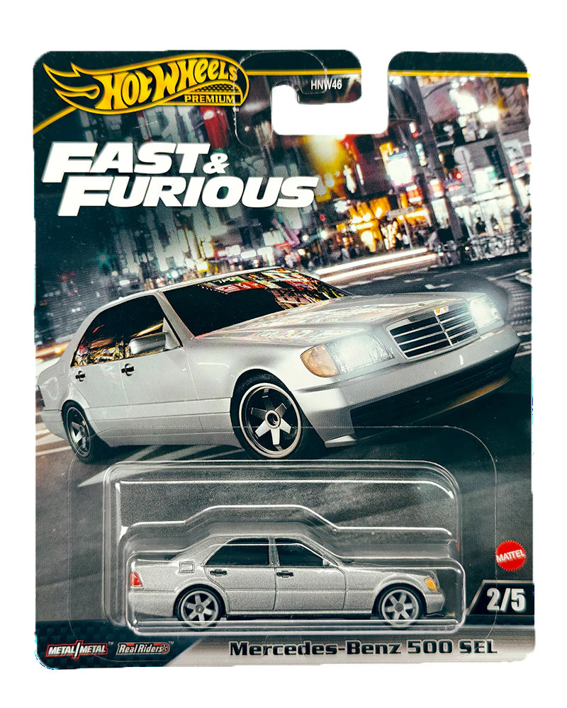 Premium Hot Wheels Fast & Furious Mercedes-Benz 500 SEL