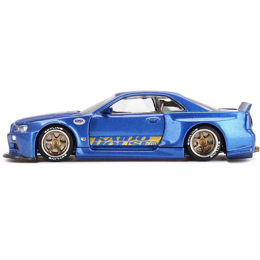 Kaido House x Mini GT Nissan GT-R R34 Kaido Works V2 Aero SHINJUKU V2 #158 1/64