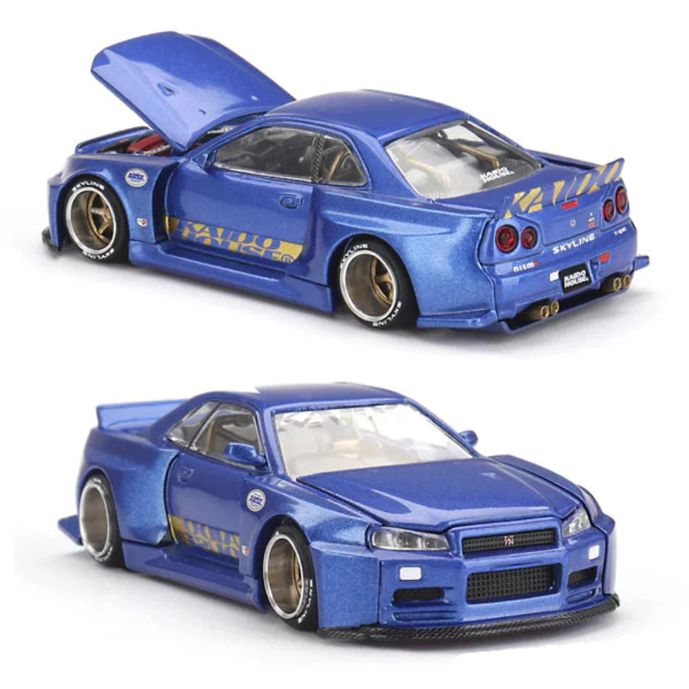 Kaido House x Mini GT Nissan GT-R R34 Kaido Works V2 Aero SHINJUKU V2 #158 1/64