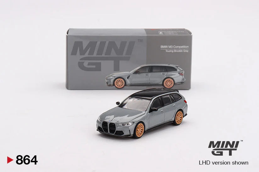 MINI GT - BMW M3 Competition Touring Brooklyn Gray - Scale 1/64