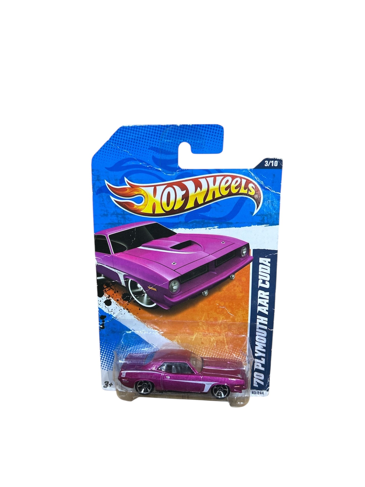2011 Hot Wheels '70's Plymouth Cuda Purple #83/244