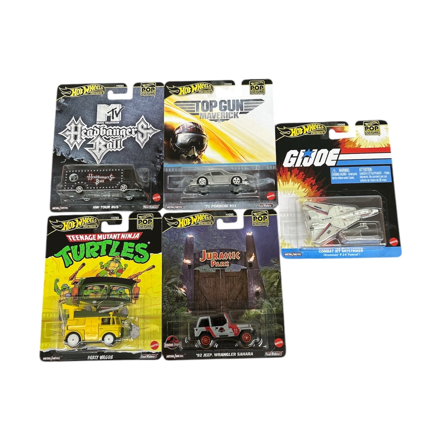 New Premium Hot Wheels Pop Culture Set Of 5