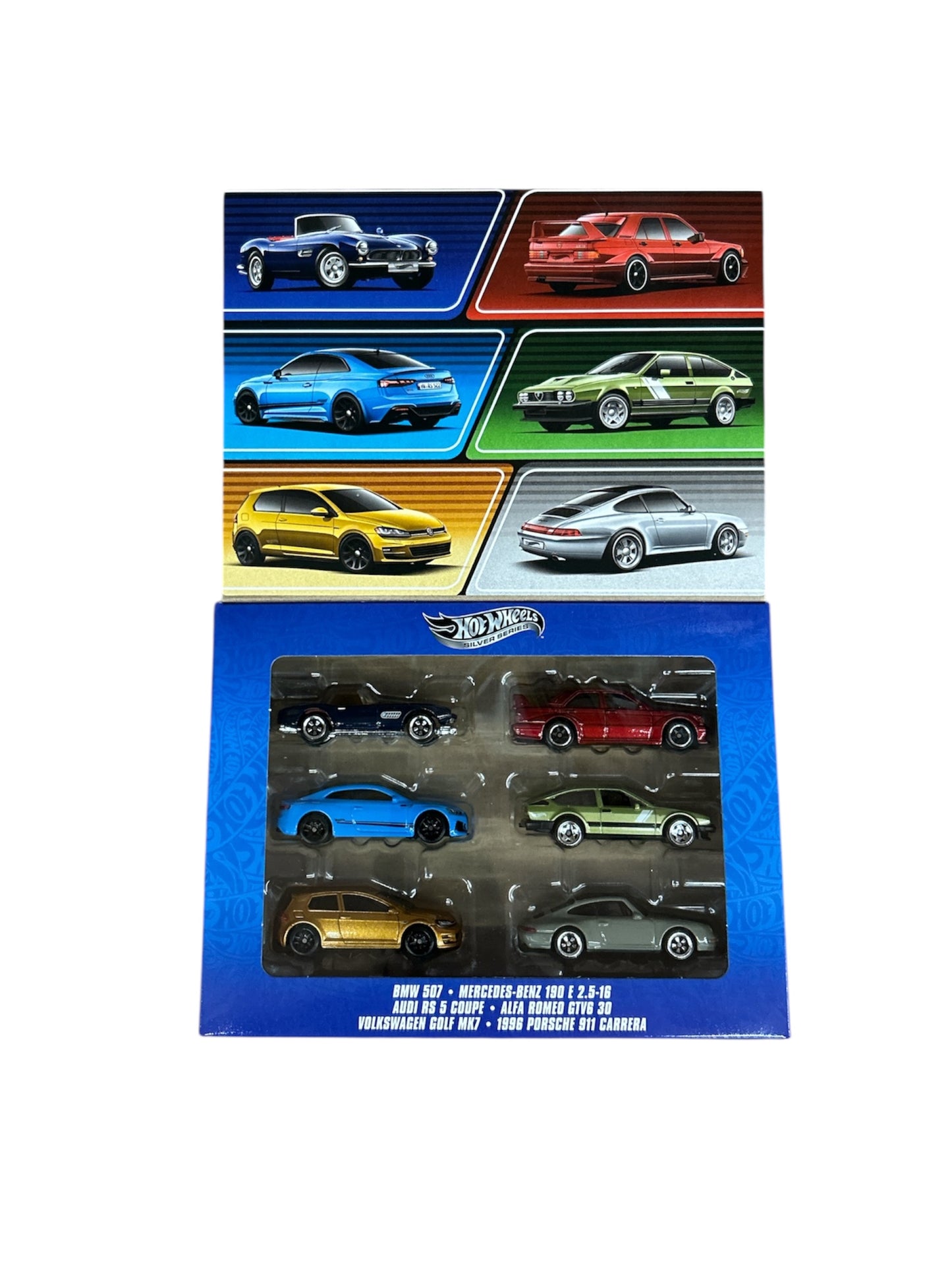 New 2025 European 6 Pack Hotwheels Silver Series
