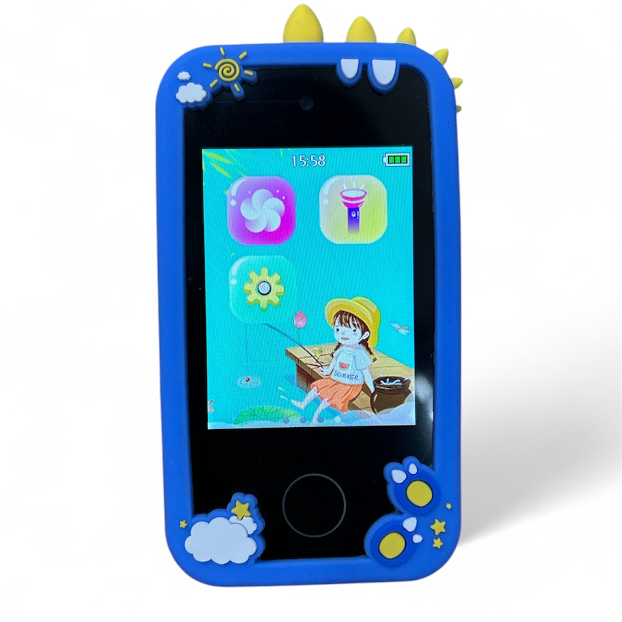 Kids Smart Phone for Girls and Boys, Festival Birthday Gifts for Girls Boys Age 3-10 Kids Toys Cell Phone, 2.8" Touchscreen Learning Play Toy Phone with Dual Camera, Game, Music Player (Pink) (Blue)