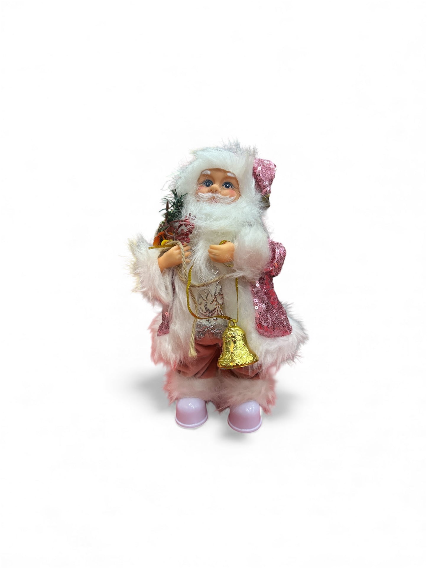 Pink Santa Claus Christmas Figurine