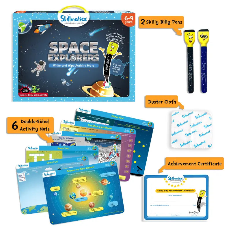 Space Explorers | Reusable Activity Mats