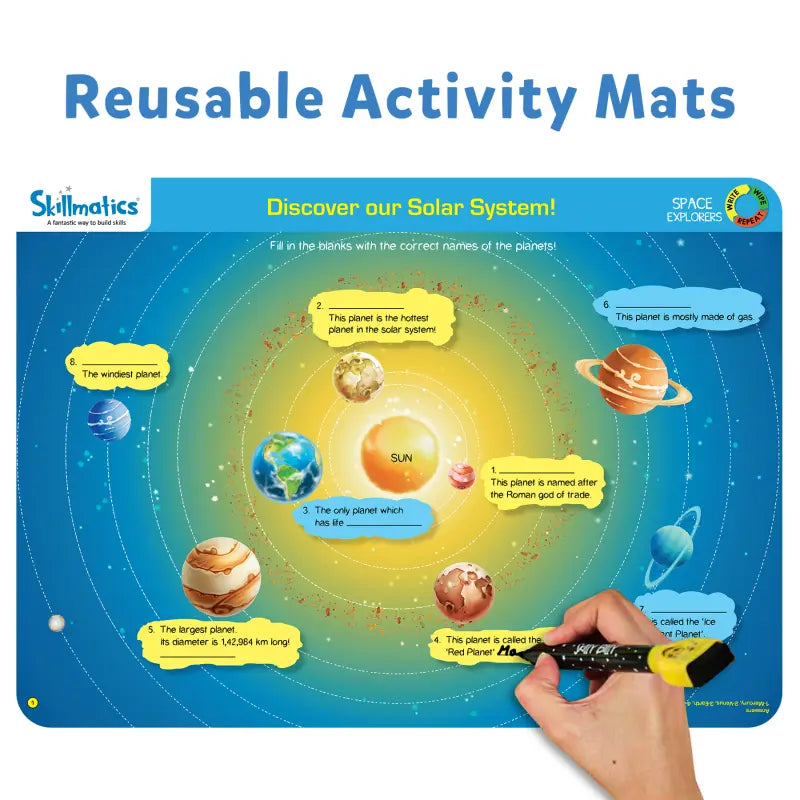Space Explorers | Reusable Activity Mats