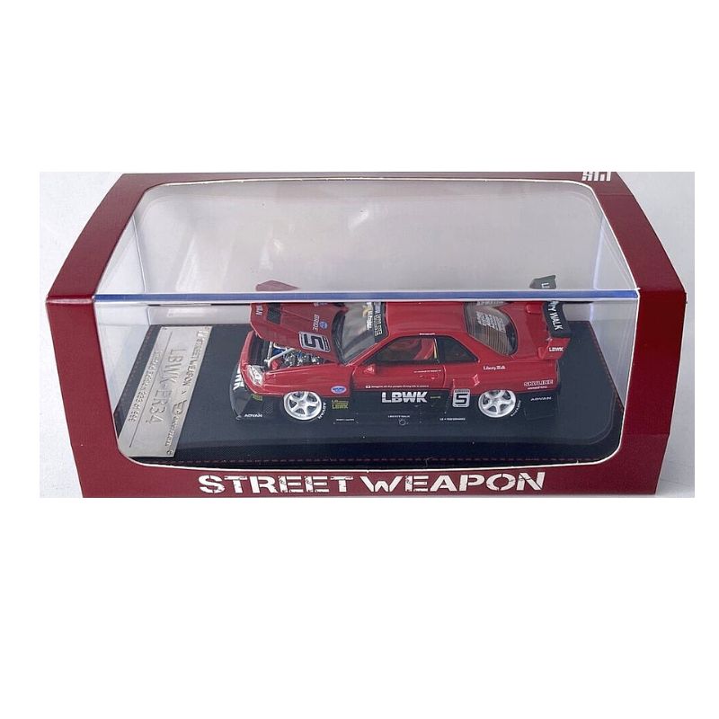 Street Weapon Nissan Skyline ER34 LBWK Blue 1:64 Scale